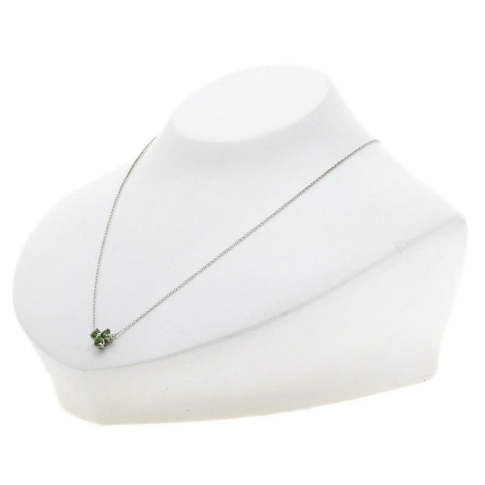 Tiffany & Co. Aria Tourmaline Necklace, 18K White Gold, Women's. - Picture 4 of 6